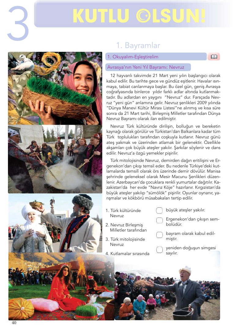 Altın Köprü B1 Nevruz sayfası