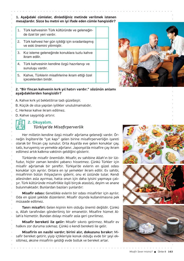 Yedi İklim B2 misafirperverlik sayfası